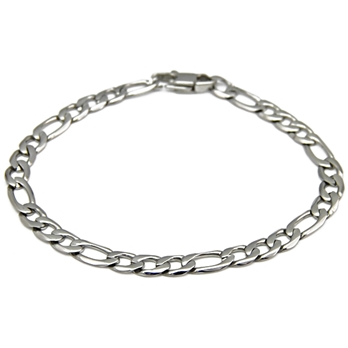 Bracelet homme acier maille 1+3